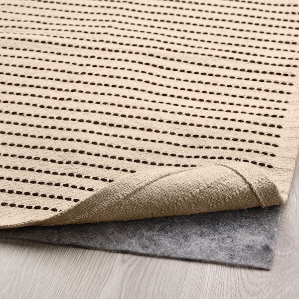 IKEA STARREKLINTE rug, flatwoven, 3'11 inx5'11 in Natural / Black, Ikea Ireland | 4617TMYAX