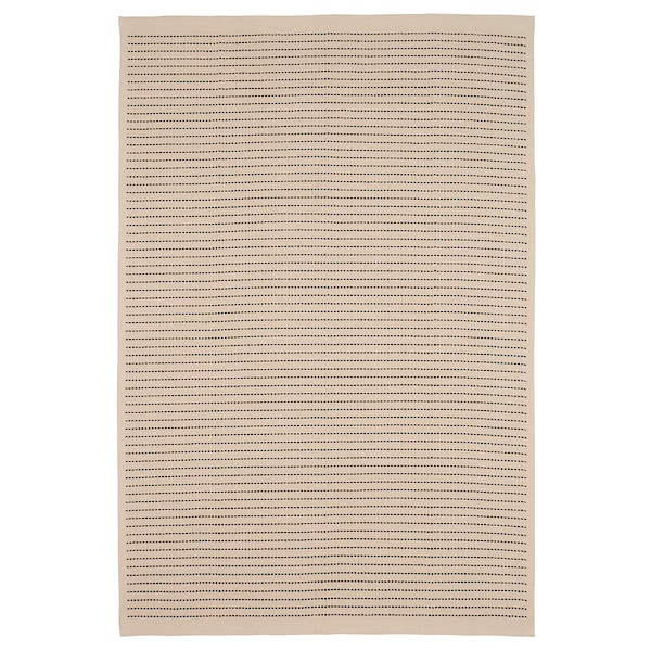 IKEA STARREKLINTE rug, flatwoven, 3\'11 inx5\'11 in Natural / Black, Ikea Ireland | 4617TMYAX