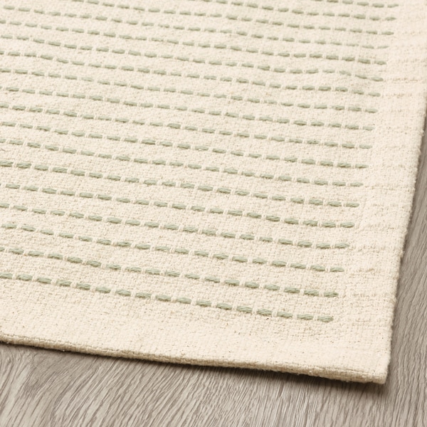 IKEA STARREKLINTE rug, flatwoven, 5'1 inx7'3 in Natural / Light Green, Ikea Ireland | 2346UNYWC