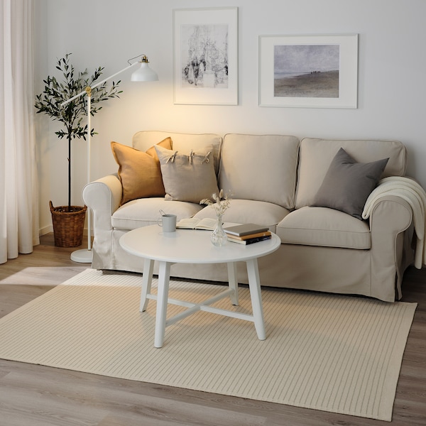 IKEA STARREKLINTE rug, flatwoven, 5'1 inx7'3 in Natural / Light Green, Ikea Ireland | 2346UNYWC