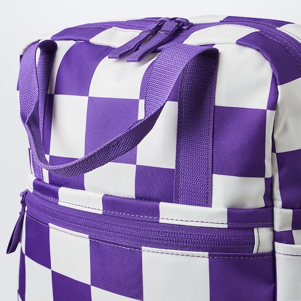 IKEA STARTTID backpack, 10 ¾x3 ½x15 inx3 gallon White / Bright Lilac, Ikea Ireland | 4218BMKZS