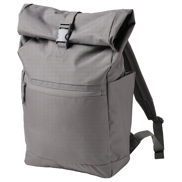IKEA STARTTID backpack, gray, 10 ¾x4 ¼x22 in/5 gallon, Ikea Ireland | 8613NFTIZ