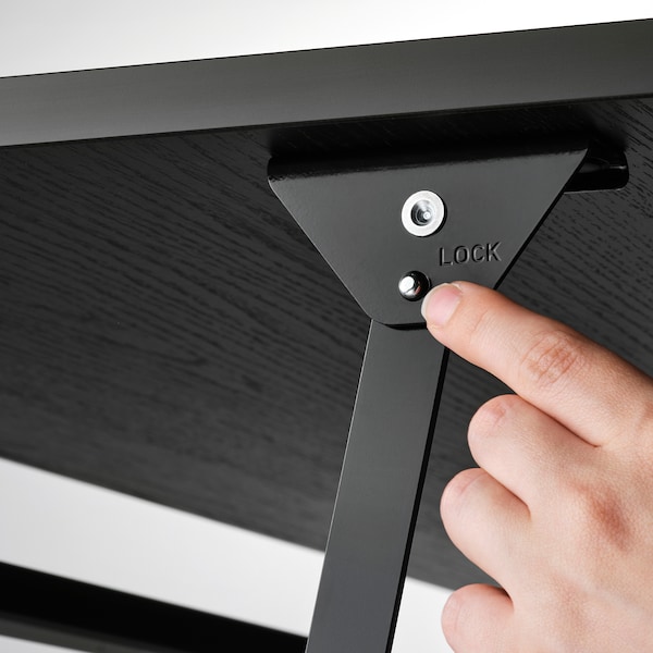 IKEA ÖSTAVALL adjustable coffee table, 35 3/8 in Black, Ikea Ireland | 3956MHATD