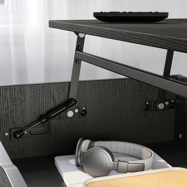 IKEA ÖSTAVALL adjustable coffee table, 35 3/8 in Black, Ikea Ireland | 3956MHATD