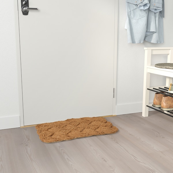 IKEA STAVREBY door mat, indoor, handmade/braided natural, 1'4 inx2'0 in Natural, Ikea Ireland | 3819QNFRB