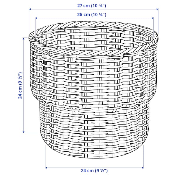 IKEA STENBÄR plant pot, gray, 9 ½ in, Ikea Ireland | 9456TGRVO