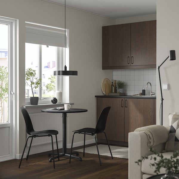 IKEA STENSELE / LIDÅS table and 2 chairs, anthracite anthracite/black/black, 27 1/2 in, Ikea Ireland | 3021YQUWZ