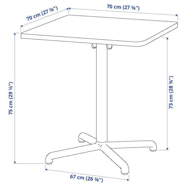IKEA STENSELE / LIDÅS table and 2 chairs, anthracite anthracite/black/black, 27 1/2x27 1/2 in, Ikea Ireland | 0519RHFNL
