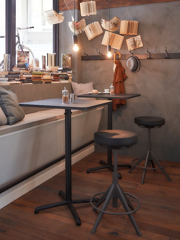IKEA STENSELE bar table, anthracite/anthracite, 27 1/2x27 1/2 in, Ikea Ireland | 2869EKMDV