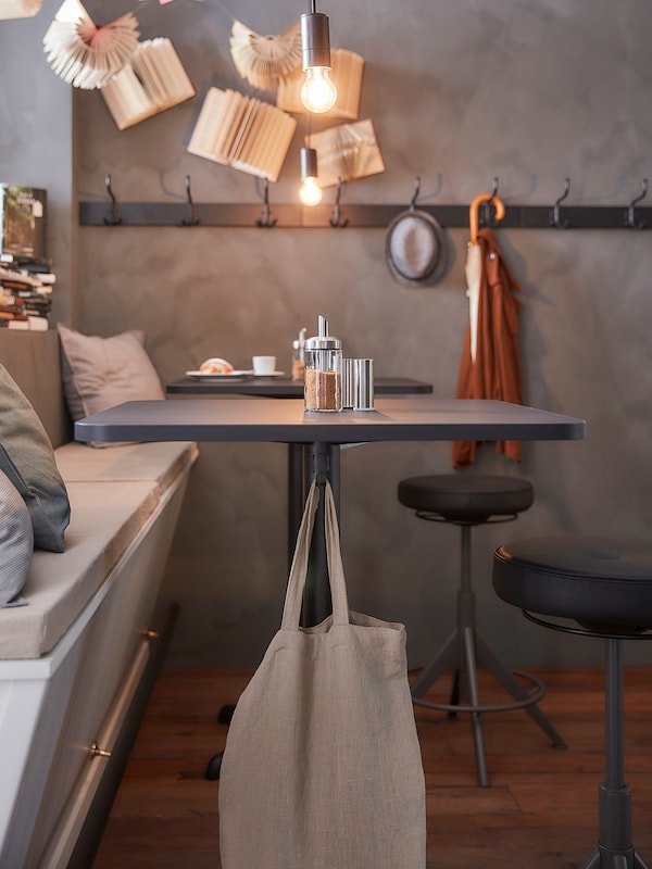 IKEA STENSELE bar table, anthracite/anthracite, 27 1/2x27 1/2 in, Ikea Ireland | 2869EKMDV