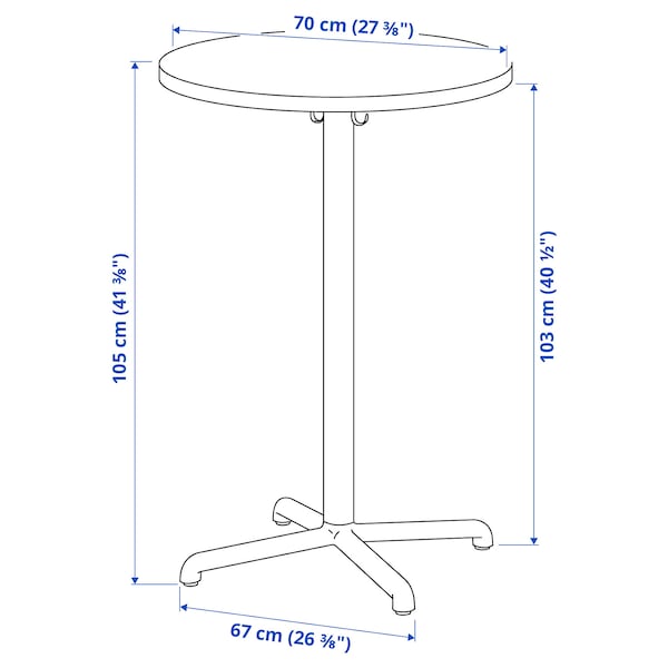 IKEA STENSELE bar table, anthracite/anthracite, 27 3/8 in, Ikea Ireland | 4512GEZSQ