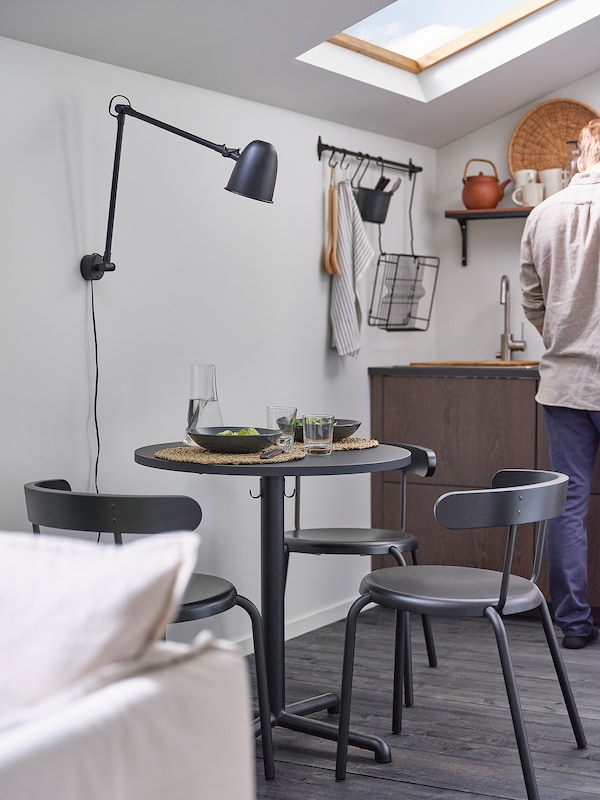 IKEA STENSELE table, anthracite/anthracite, 27 3/8 in, Ikea Ireland | 5178HZRYK