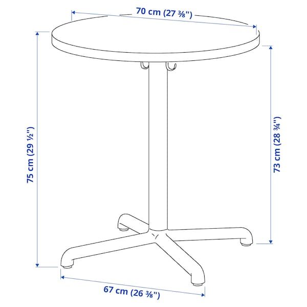 IKEA STENSELE table, anthracite/anthracite, 27 3/8 in, Ikea Ireland | 5178HZRYK