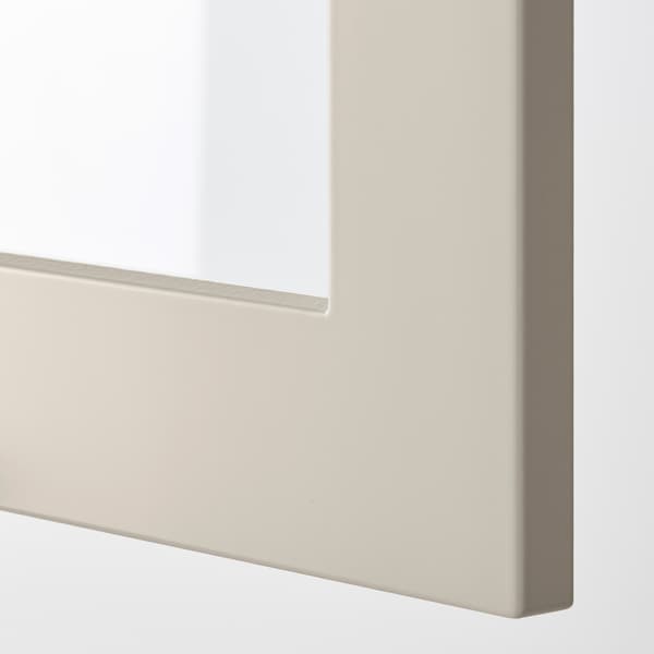 IKEA STENSUND glass door, beige, 18x30 in, Ikea Ireland | 1876XBWKC