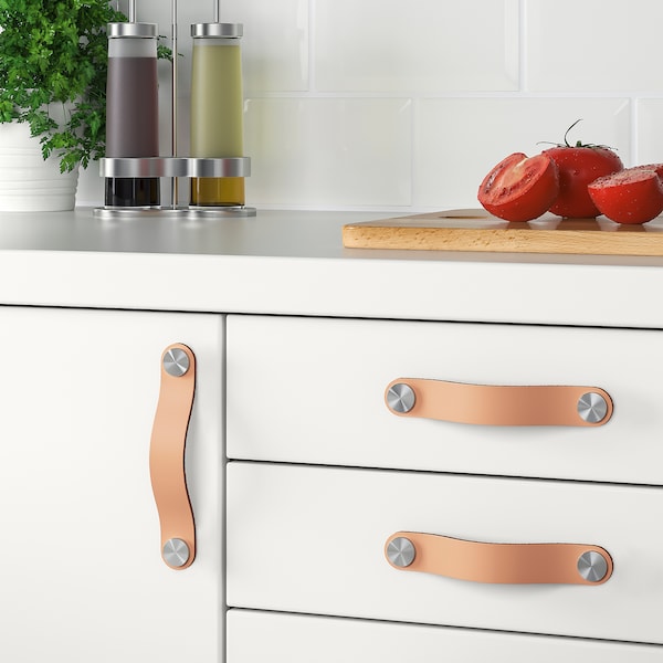IKEA ÖSTERNÄS leather handle, tanned leather, 6 in, 2 pack, Ikea Ireland | 1423DHOBN