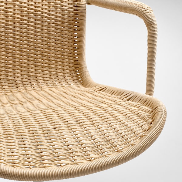 IKEA STIGBYGEL swivel chair with armrests Beige / White, Ikea Ireland | 1425FGWPC