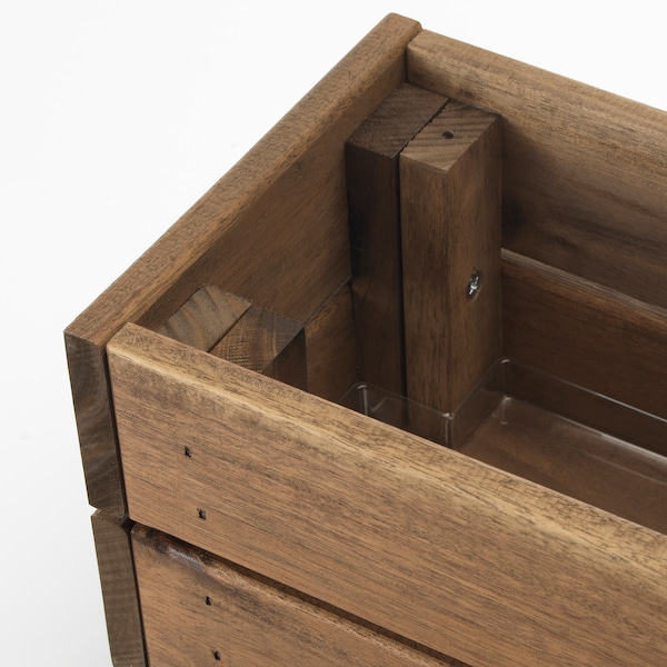 IKEA STJÄRNANIS flower box, 17x6 in Outdoor Acacia, Ikea Ireland | 1692SWRCZ