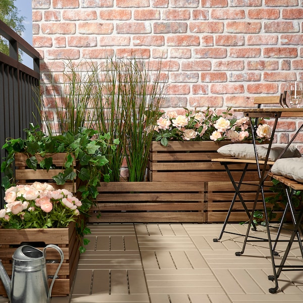 IKEA STJÄRNANIS flower box, outdoor acacia, 29 ½x10 ¾ in, Ikea Ireland | 3420EZNQU