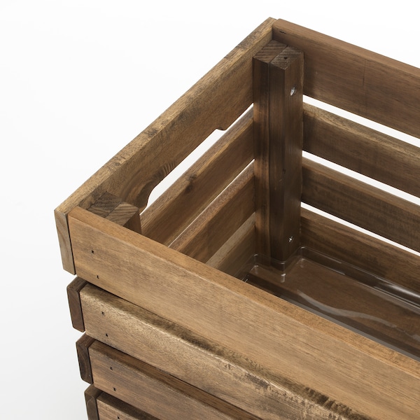IKEA STJÄRNANIS flower box, outdoor acacia, 29 ½x10 ¾ in, Ikea Ireland | 3420EZNQU