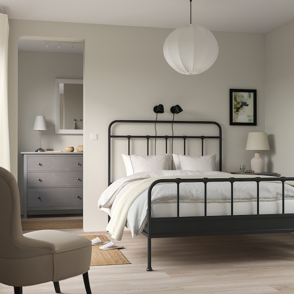 IKEA STJÄRNÖ bed frame, Full Anthracite / Luröy, Ikea Ireland | 9480JIQZO