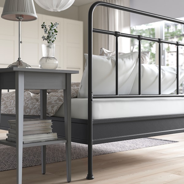 IKEA STJÄRNÖ bed frame, Full Anthracite / Luröy, Ikea Ireland | 9480JIQZO