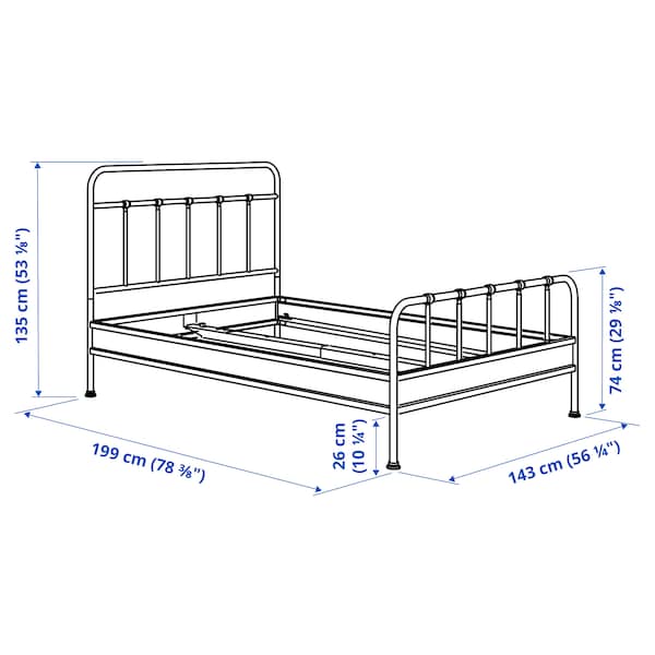 IKEA STJÄRNÖ bed frame, Full Anthracite / Luröy, Ikea Ireland | 9480JIQZO