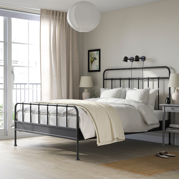 IKEA STJÄRNÖ bed frame, Queen Anthracite, Ikea Ireland | 0234YGUHN