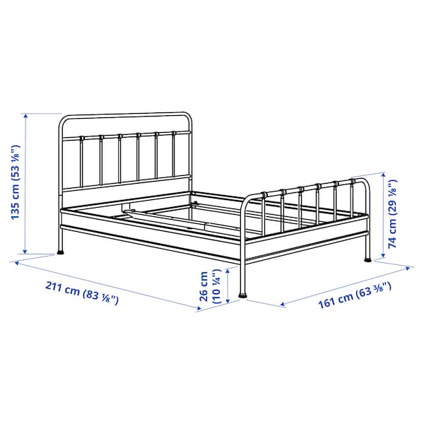 IKEA STJÄRNÖ bed frame, Queen White / Luröy, Ikea Ireland | 8062ZNJYW