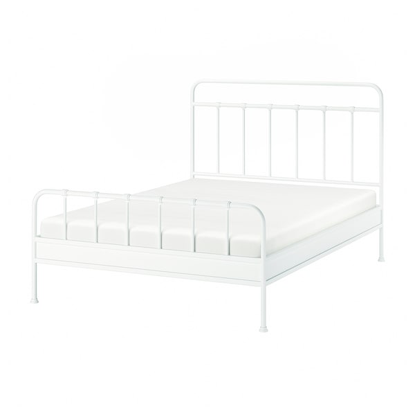 IKEA STJÄRNÖ bed frame, Queen White / Luröy, Ikea Ireland | 8062ZNJYW