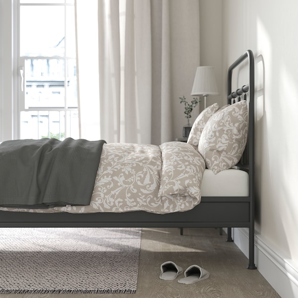 IKEA STJÄRNÖ bed frame, Twin Anthracite / Lönset, Ikea Ireland | 6807OYSNW