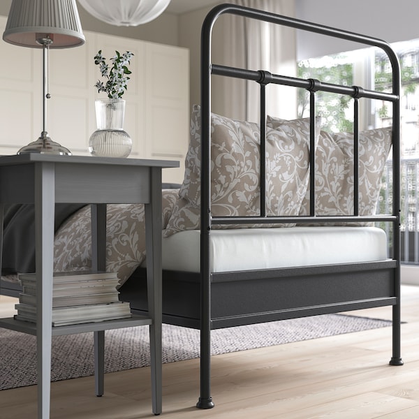 IKEA STJÄRNÖ bed frame, Twin Anthracite / Lönset, Ikea Ireland | 6807OYSNW