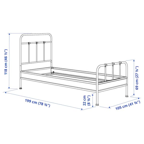 IKEA STJÄRNÖ bed frame, Twin Anthracite / Lönset, Ikea Ireland | 6807OYSNW