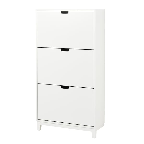 IKEA STÄLL shoe cabinet with 3 compartments, 31 1/8x11 3/8x58 1/4 in White, Ikea Ireland | 9130PAIFB