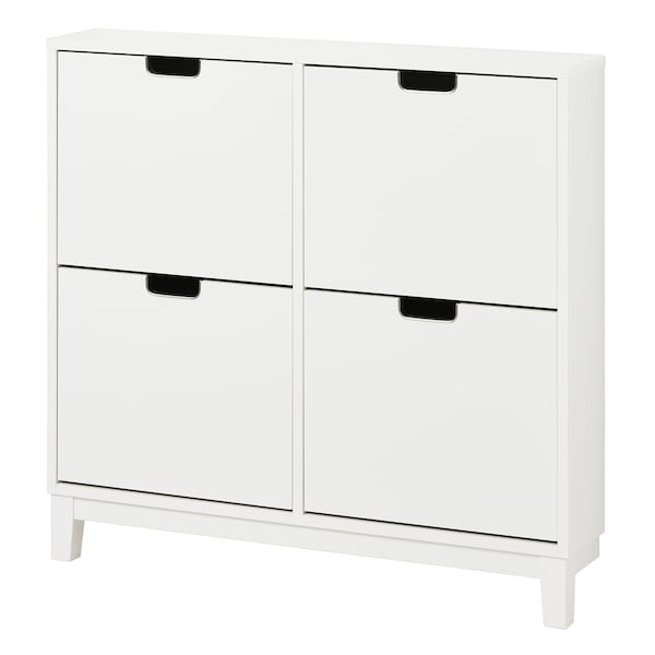 IKEA STÄLL shoe cabinet with 4 compartments, 37 3/4x6 3/4x35 3/8 in White, Ikea Ireland | 9706WCDEQ