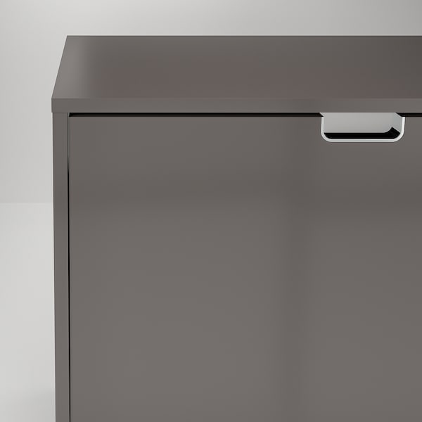 IKEA STÄLL shoe cabinet with 4 compartments, 37 3/4x6 3/4x35 3/8 in Dark Gray, Ikea Ireland | 1306PMVKL