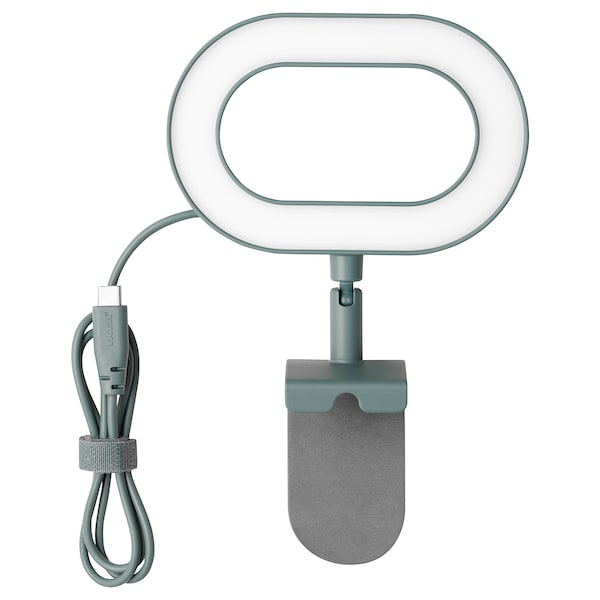 IKEA STÄNKREGN LED ring lamp, dimmable/turquoise, Ikea Ireland | 4269BHSLJ