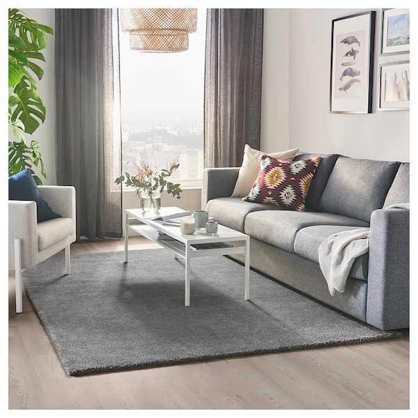 IKEA STOENSE Rug, low pile, 5 ' 7 inx7 ' 10 in Medium Gray, Ikea Ireland | 3082DXFOK