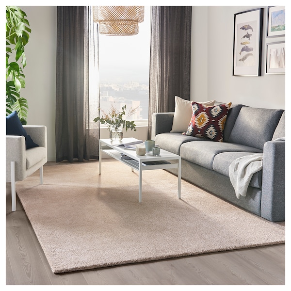 IKEA STOENSE Rug, low pile, 6 ' 7 inx9 ' 10 in Off White, Ikea Ireland | 1859AKXGM