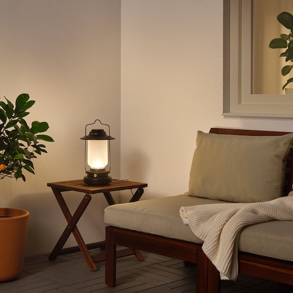 IKEA STORHAGA LED table lamp, dimmable outdoor, black, 14 in, Ikea Ireland | 5679UJVYO
