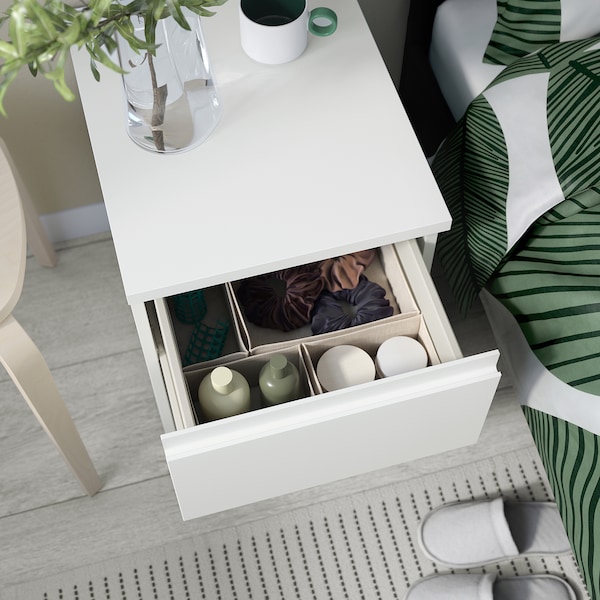 IKEA STORKLINTA bedside table, with 1 drawer, 15 3/4x18 7/8x20 7/8 in White, Ikea Ireland | 8672XAJNH