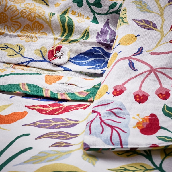 IKEA STRANDLUMMER duvet cover and pillowcase(s), Twin Multicolor / Floral Pattern, Ikea Ireland | 9785TYPJG