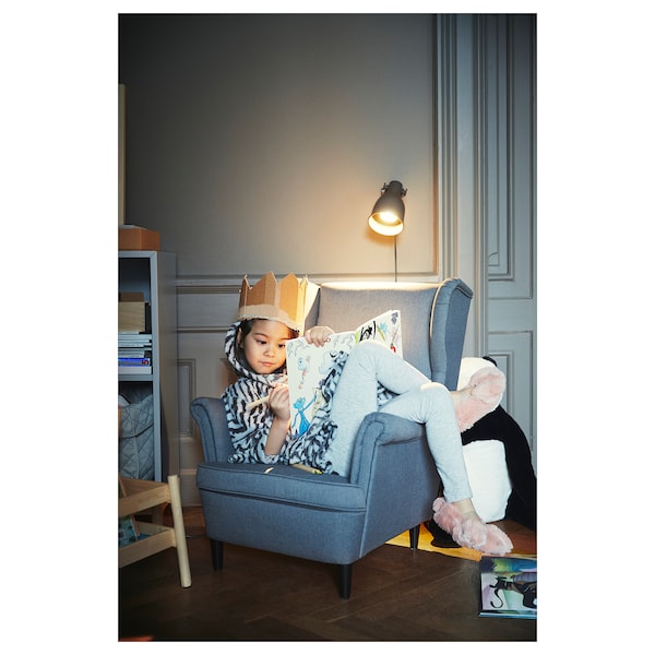 IKEA STRANDMON Children's armchair, Vissle gray, Ikea Ireland | 3968KTXCO