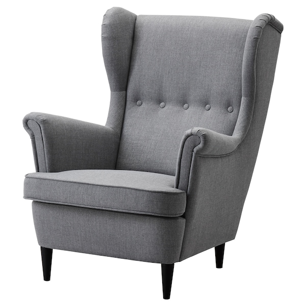 IKEA STRANDMON Wing chair Nordvalla Dark Gray, Ikea Ireland | 2459GIXMW
