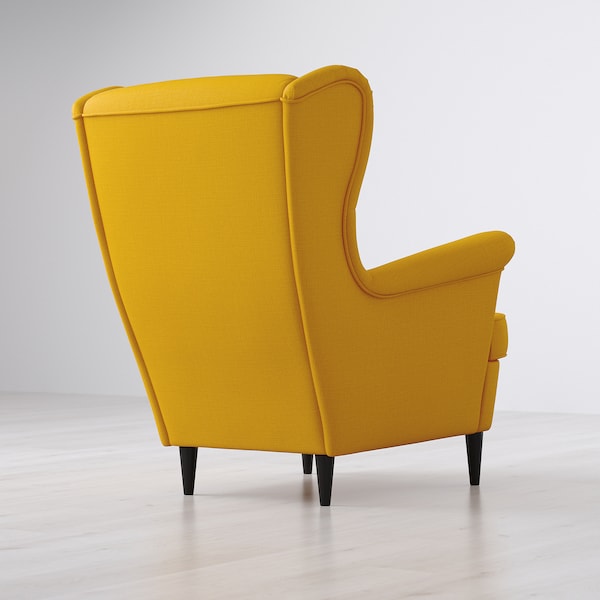 IKEA STRANDMON Wing chair Skiftebo Yellow, Ikea Ireland | 0816TIALW