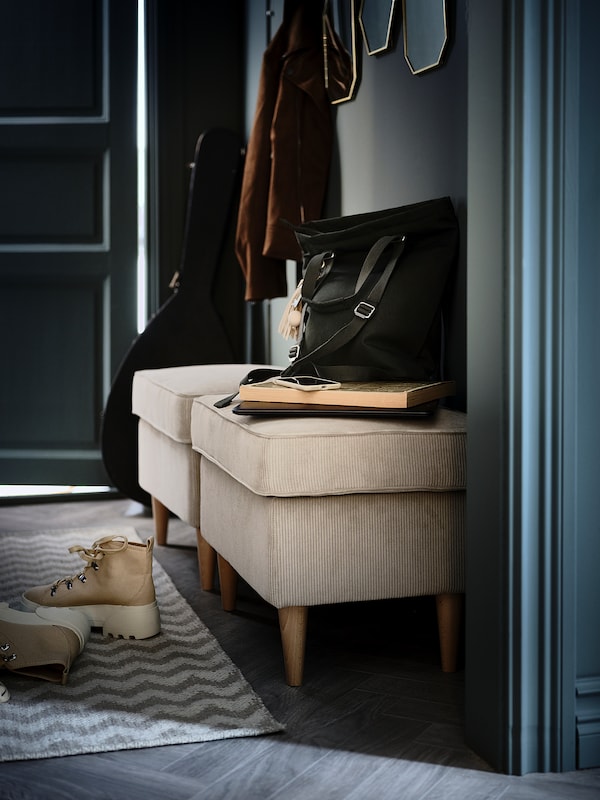 IKEA STRANDMON ottoman Kelinge Beige, Ikea Ireland | 0635BMILO