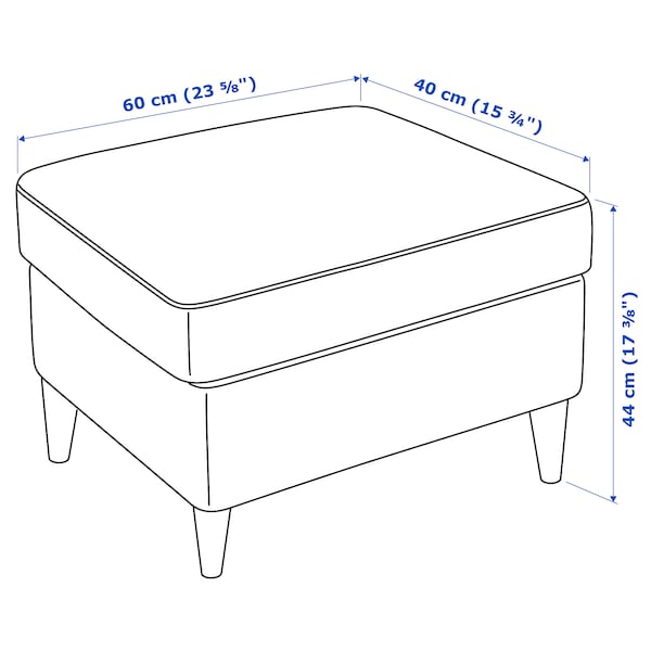 IKEA STRANDMON ottoman Kelinge Beige, Ikea Ireland | 0635BMILO