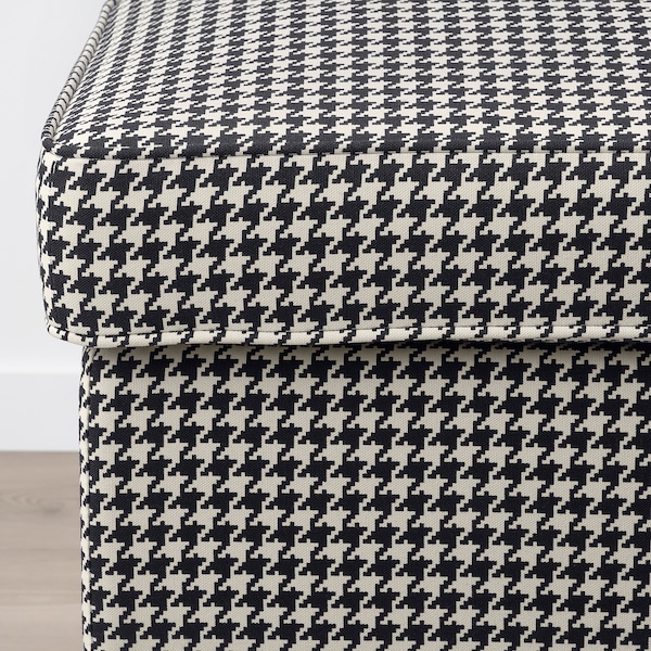 IKEA STRANDMON ottoman Vibberbo Black / Beige, Ikea Ireland | 1850UMLDA