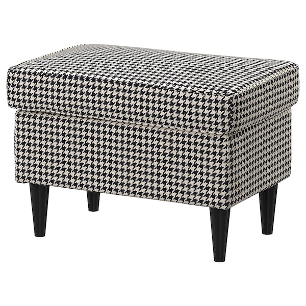 IKEA STRANDMON ottoman Vibberbo Black / Beige, Ikea Ireland | 1850UMLDA