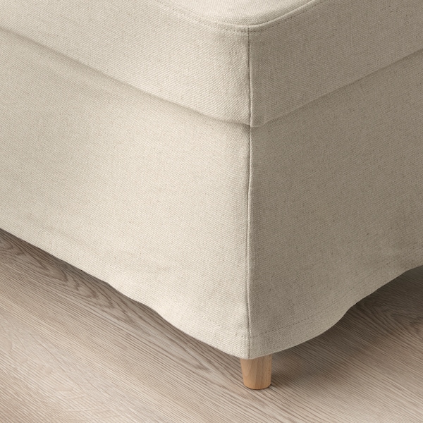 IKEA STRANDMON slipcover for ottoman Risane Natural, Ikea Ireland | 6032UCHGP