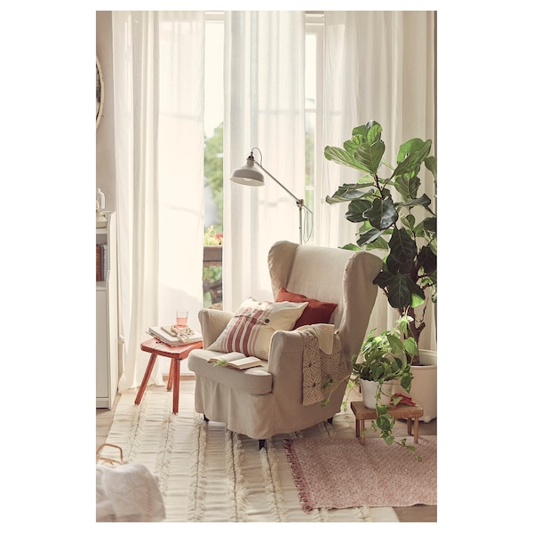IKEA STRANDMON slipcover for wing chair Risane Natural, Ikea Ireland | 0762SCWPV